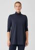 Fine Jersey Scrunch Neck Long Top