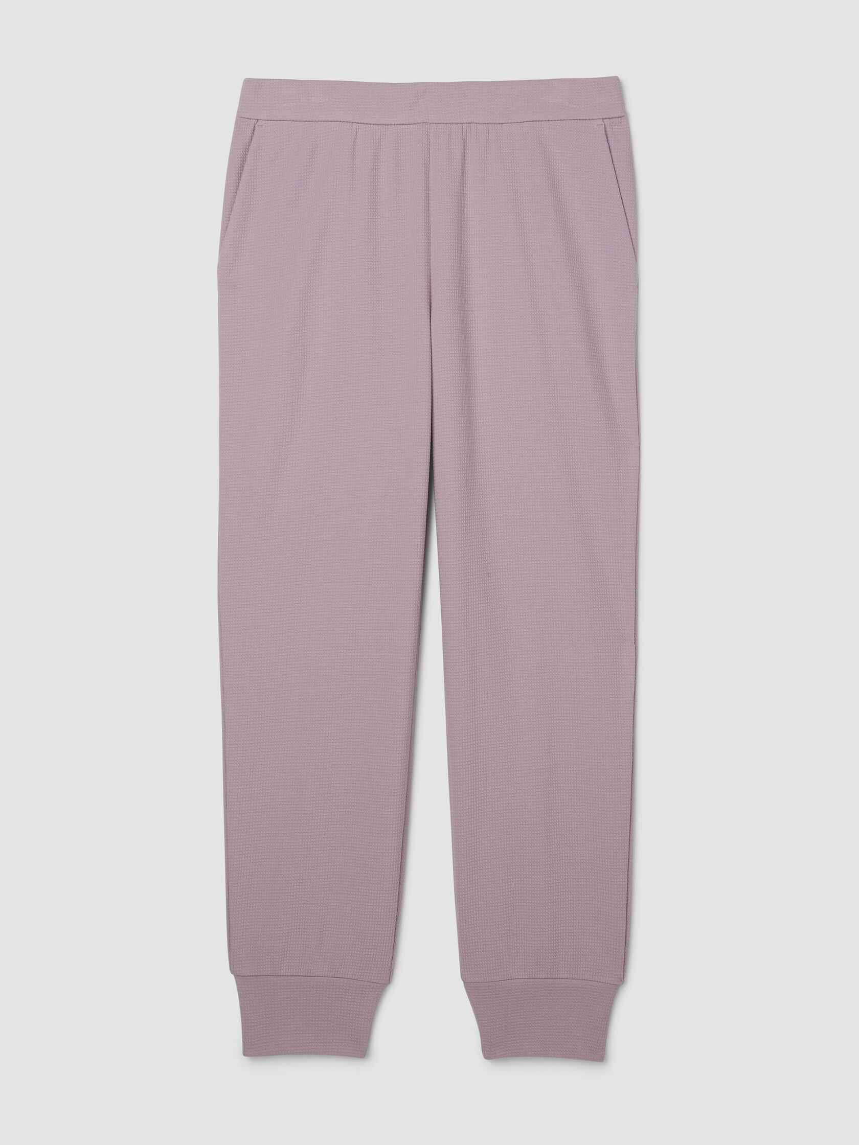 Waffle Cotton Blend Doubleknit Jogger Pant