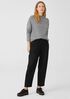 Soft Wool Flannel Pleated Tapered Pant