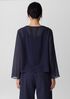 Sheer Silk Georgette Tie Jacket