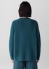 Cashmere Silk Boucle Bliss Crew Neck Long Top