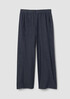 Airy Organic Cotton Twill Wide-Leg Pant