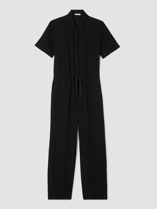 Organic Cotton Gauze Jumpsuit | EILEEN FISHER