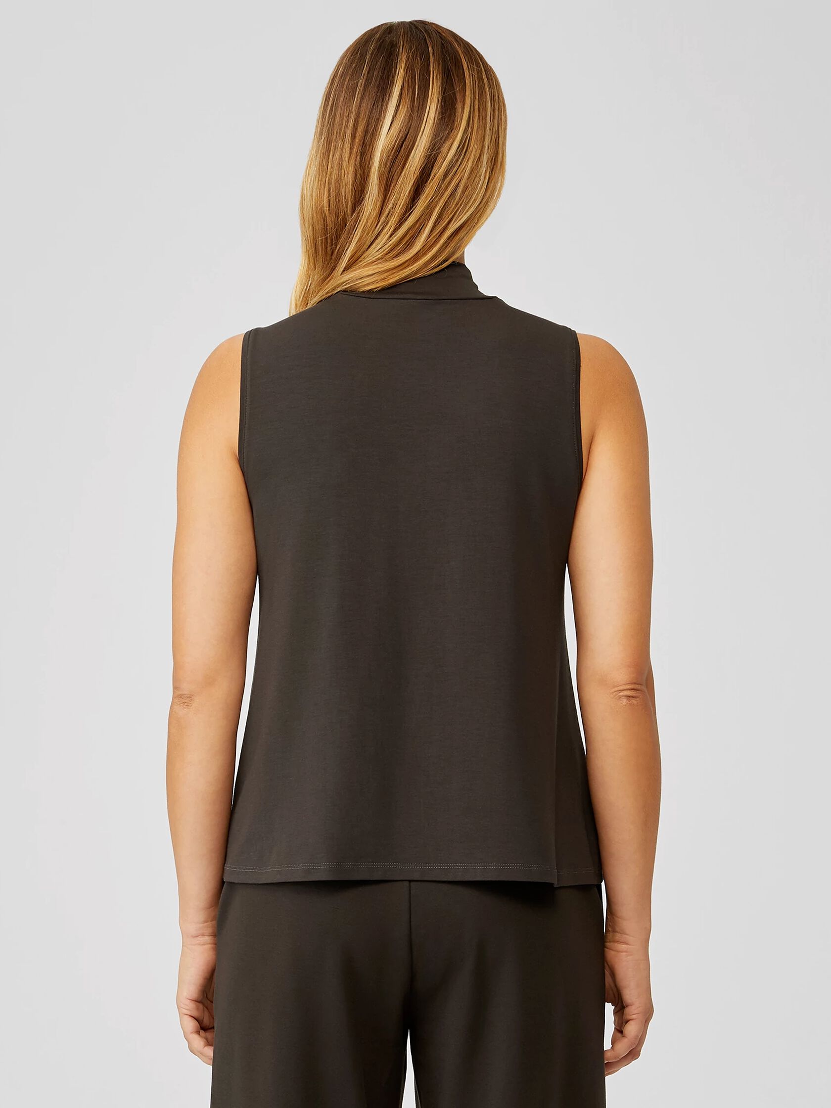 Fine Jersey Mock Neck Tank