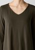 Fine Jersey V-Neck Long Top