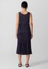 Crushed Silk Tiered Dress