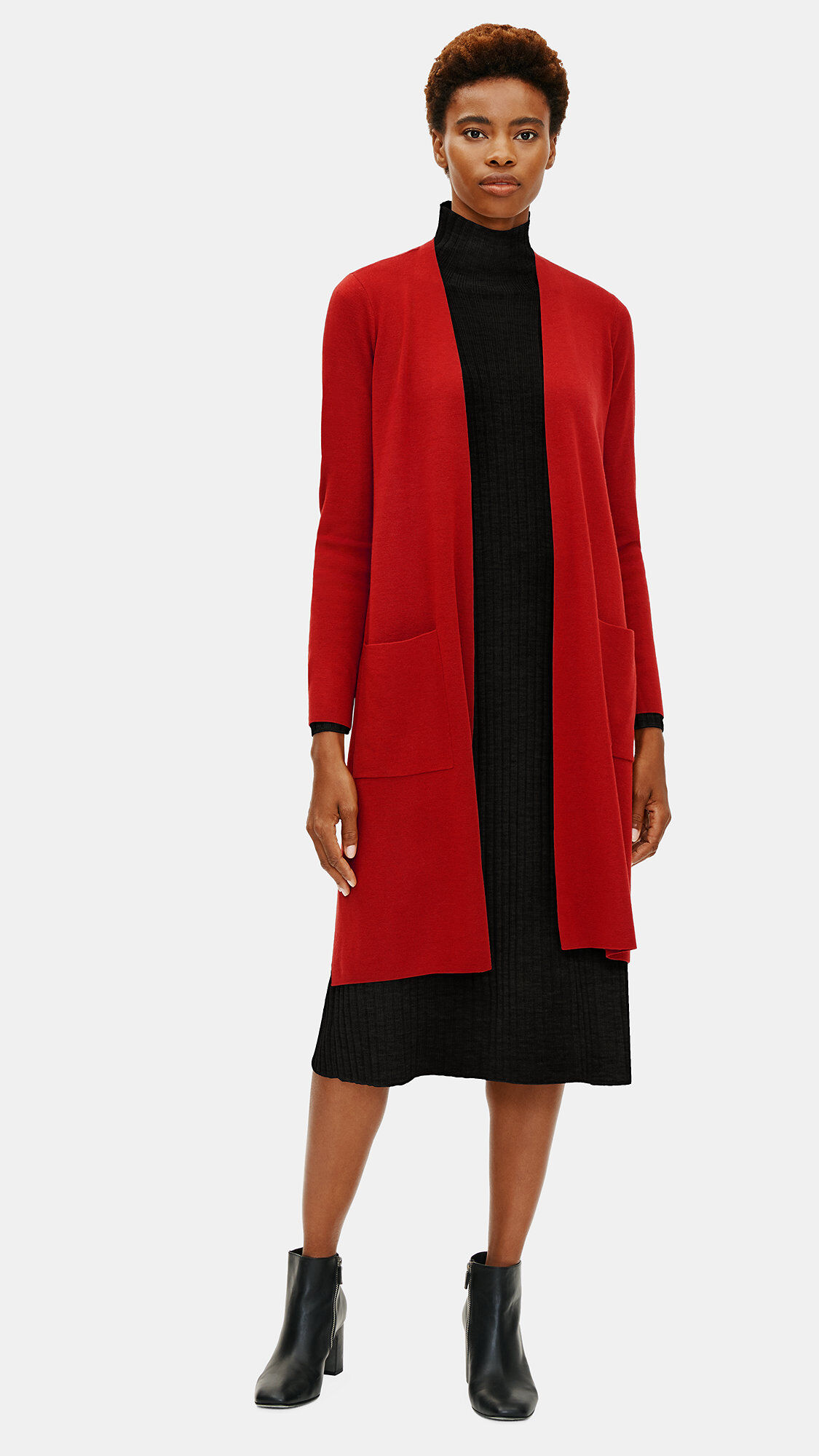 Ultrafine Merino Cardigan in Responsible Wool EILEEN FISHER