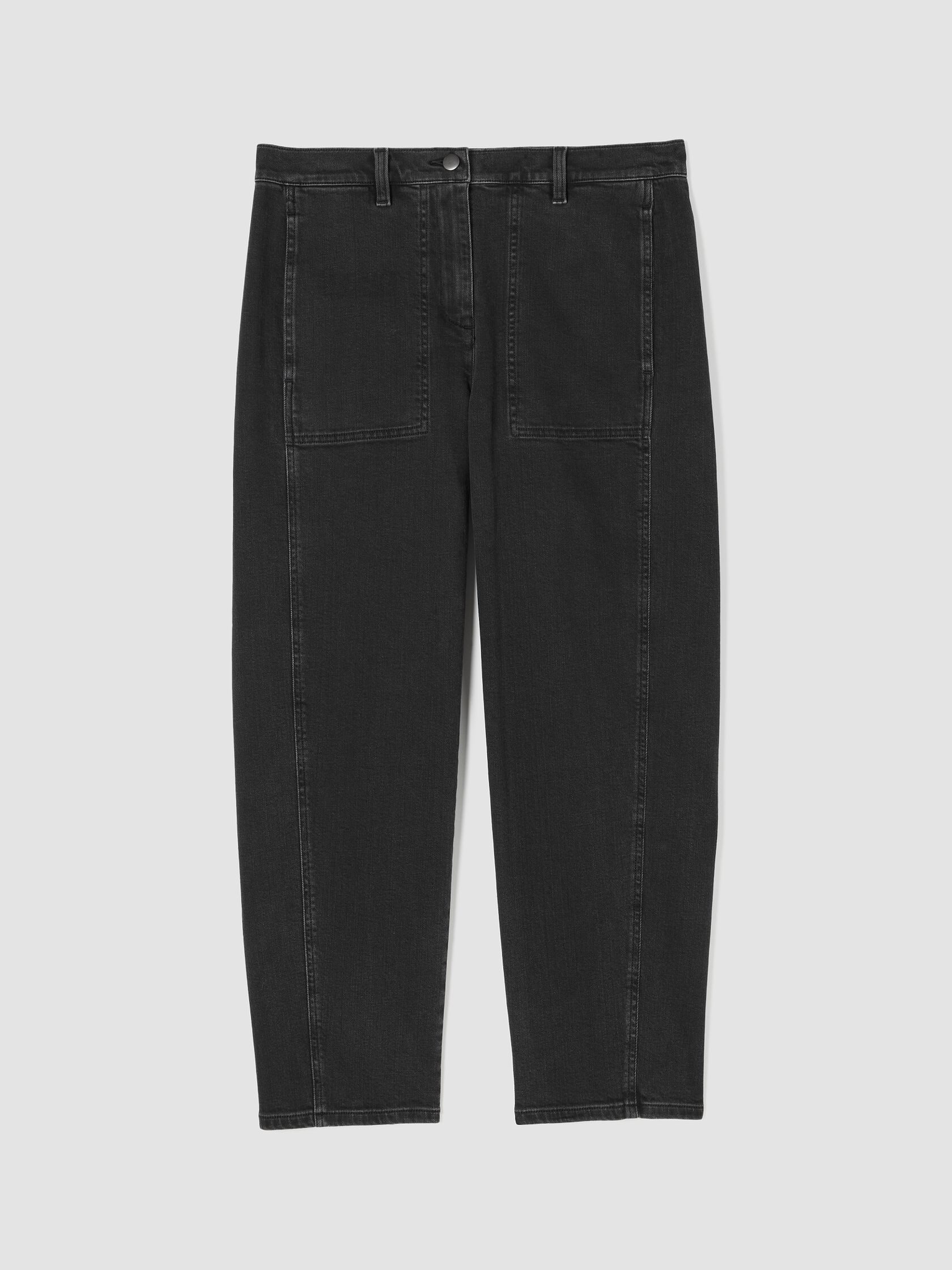 Cotton Stretch Denim Lantern Jean