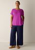 Organic Linen Jersey Crew Neck Tee