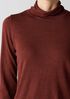 Fine Merino Turtleneck Top in Regenerative Wool