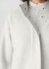 Lightweight Boiled Wool Stand Collar Jacket in Regenerative Wool