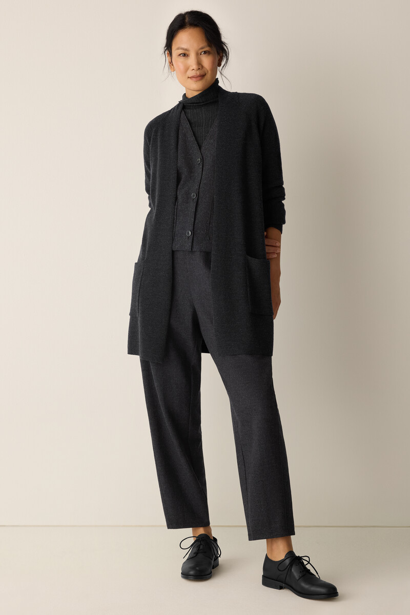 Merino Long Cardigan in Regenerative Wool Merino Long Cardigan in Regenerative Wool