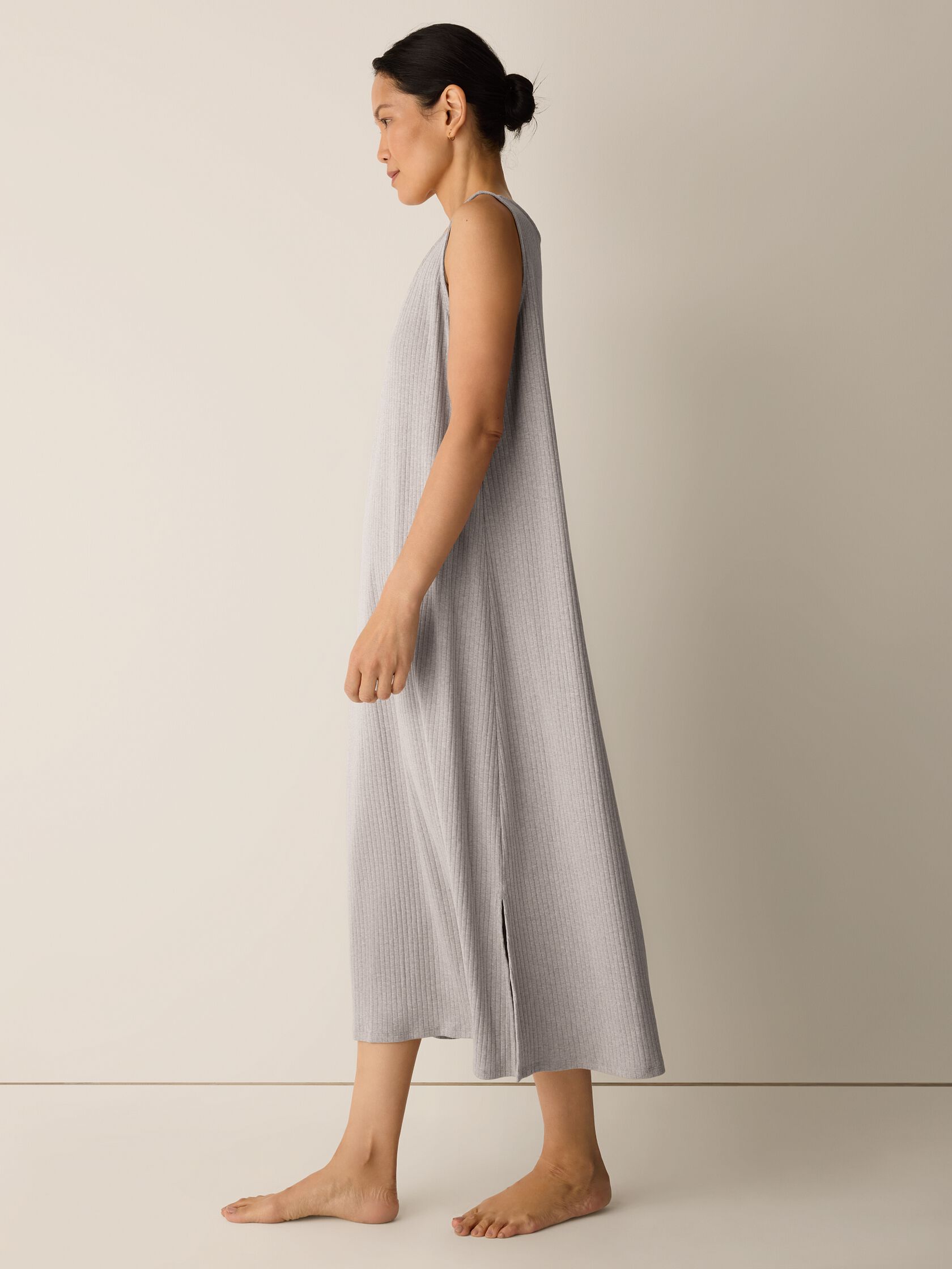 Organic Cotton Rib Tank Sleep Dress