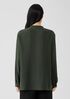 Silk Georgette Crepe Mandarin Collar Shirt