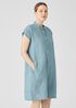 Washed Organic Linen Delave Shirtdress