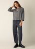 Italian Cashmere Split Neck Top