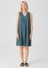 Silk Georgette Crepe Pleated Dress