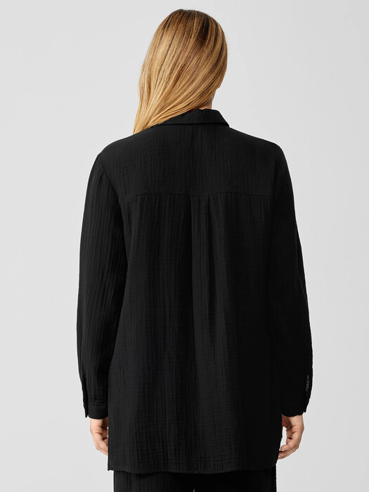Organic Cotton Gauze Classic Collar Shirt