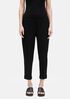 Washable Stretch Crepe Slouchy Ankle Pant