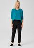 Pima Cotton Stretch Jersey High-Waisted Pant