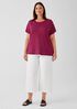 Organic Linen Jersey Crew Neck Tee