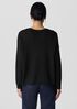 Organic Linen Cotton Cord Crew Neck Top