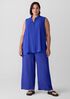 Silk Georgette Crepe Sleeveless Shirt