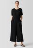 Woven Plissé Jumpsuit