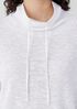 Organic Linen Cotton Slub Funnel Neck Top
