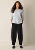 Cashmere Silk Boucle Bliss Crew Neck Top