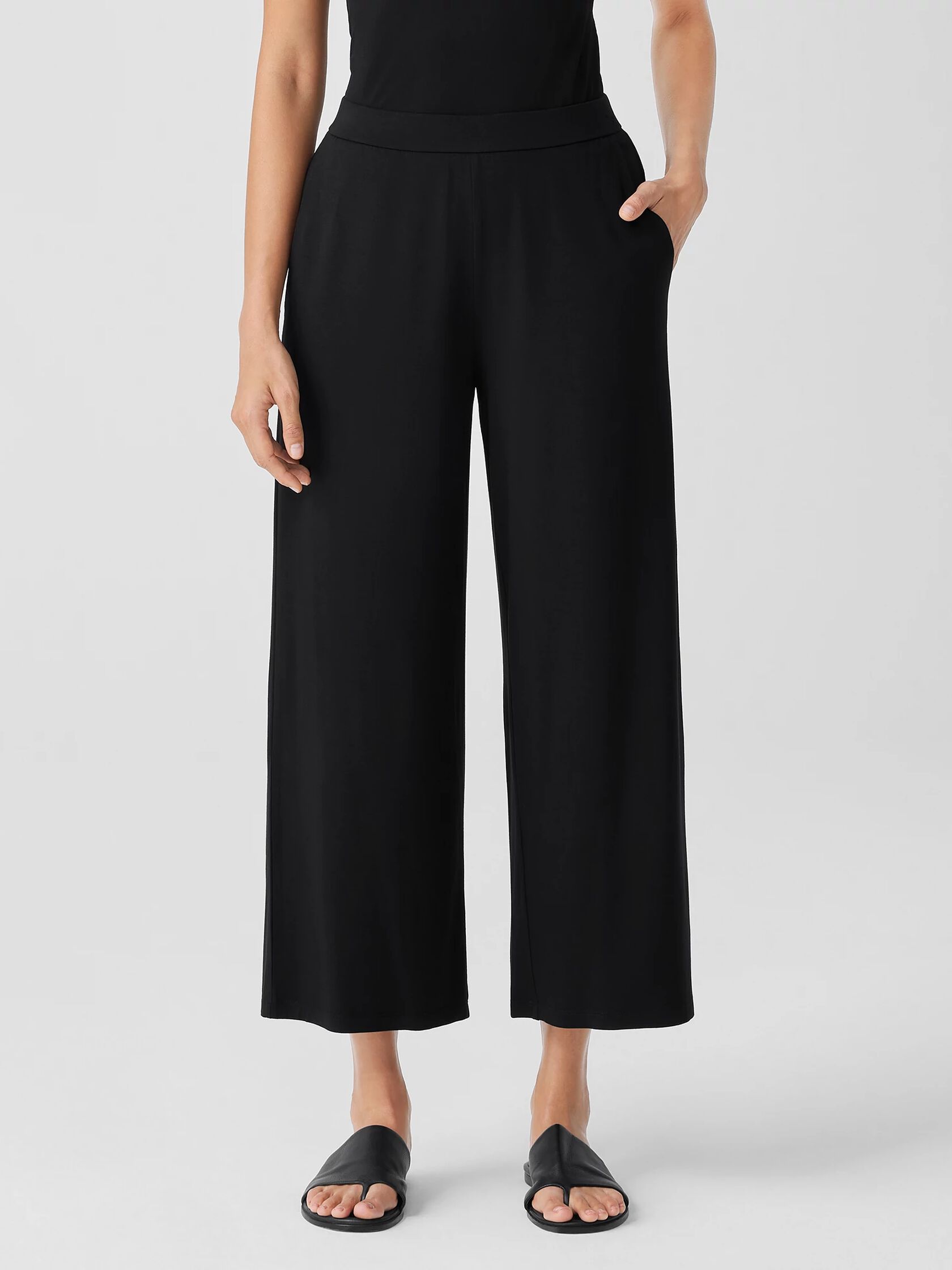 Fine Jersey Wide-Leg Pant