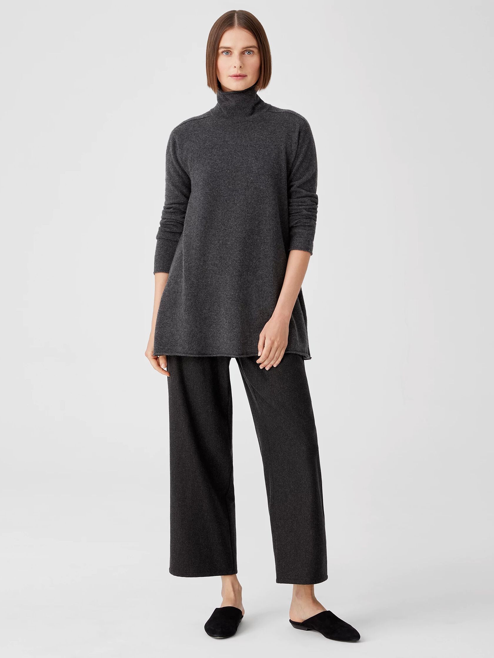 Soft Wool Flannel Straight Pant