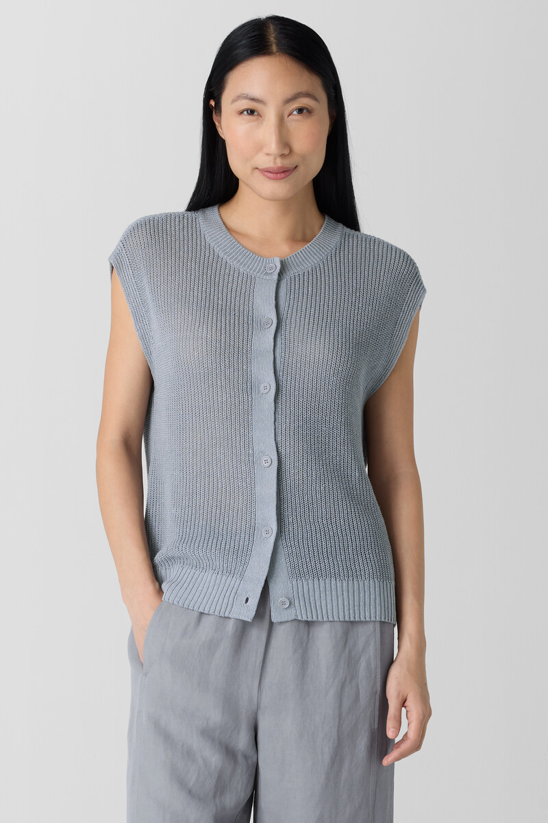 Organic Linen Cotton Cord Vest Organic Linen Cotton Cord Vest