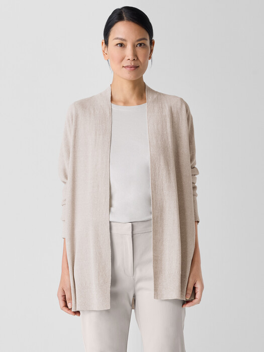 Organic Linen Cotton Long Cardigan