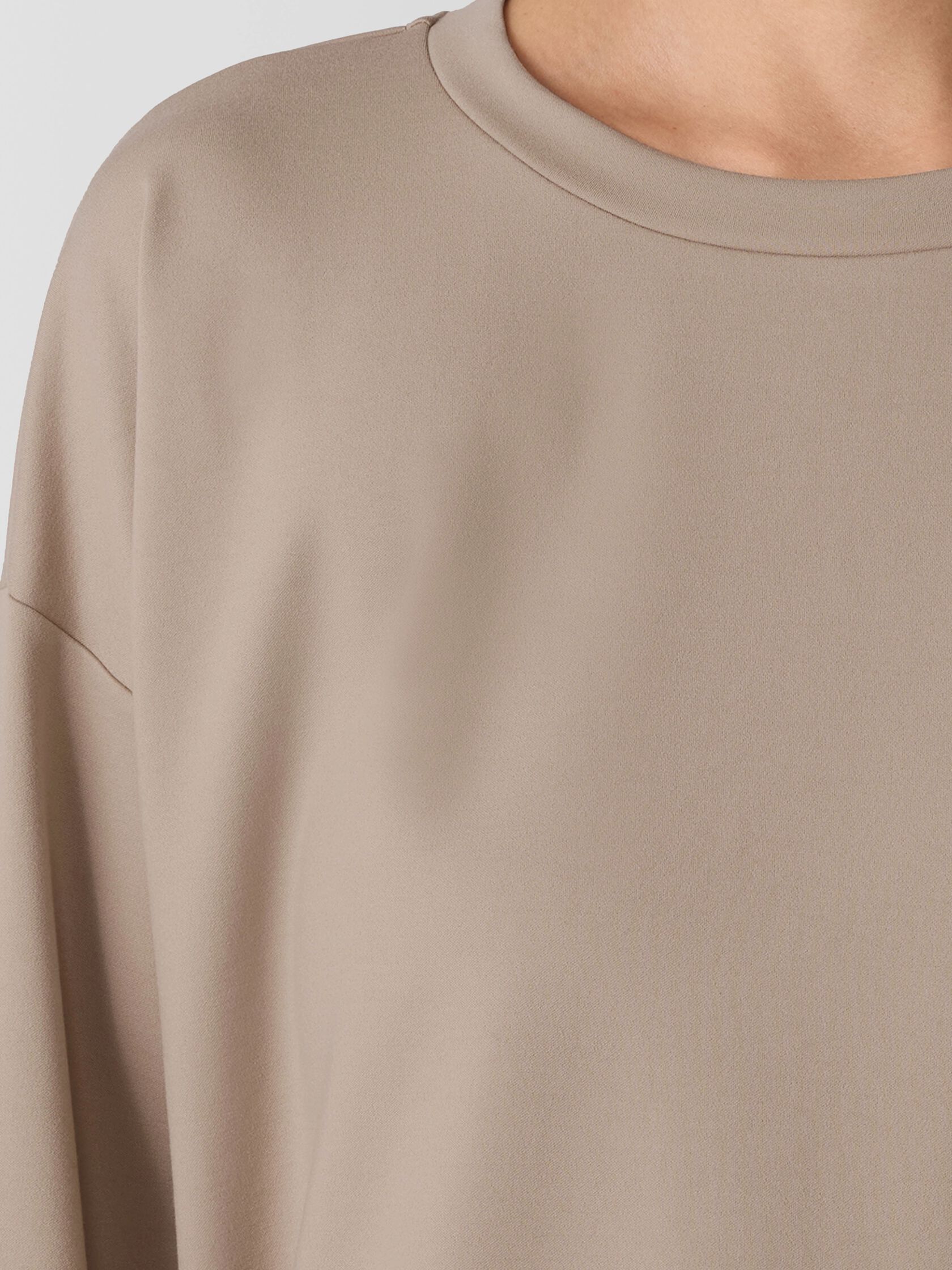 Lightweight Ponte Round Neck Top