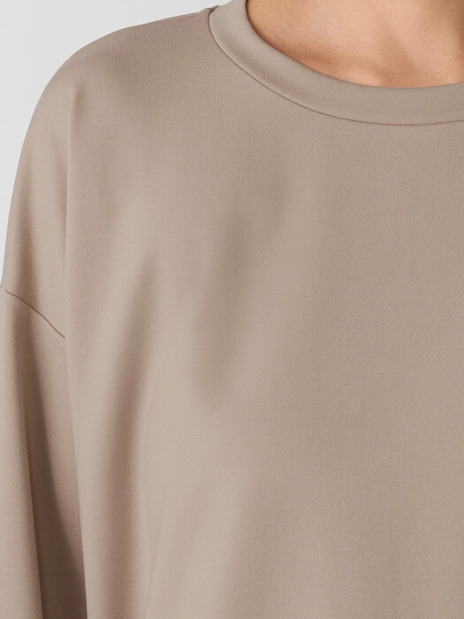 Lightweight Ponte Round Neck Top