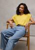 Organic Linen Jersey V-Neck Tee
