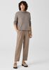 Soft Wool Flannel Pleated Tapered Pant