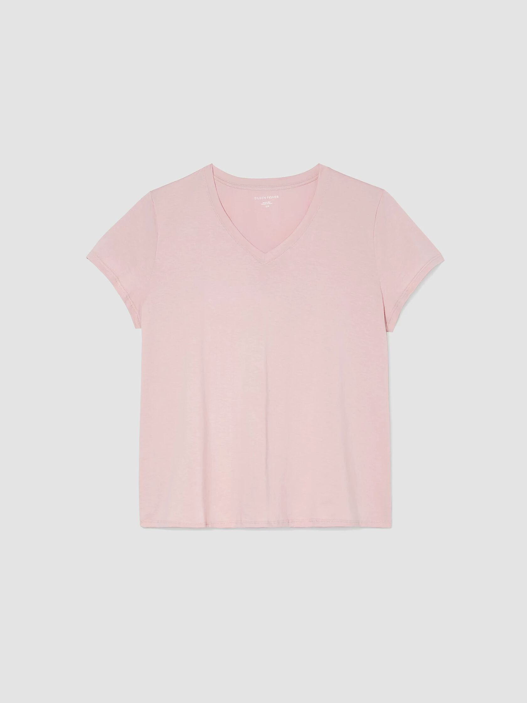 Organic Pima Cotton Jersey V-Neck Tee