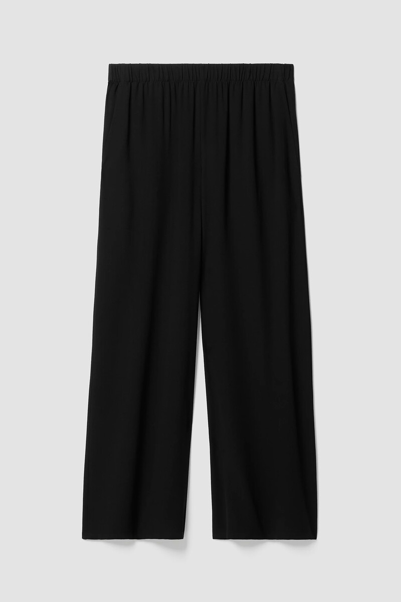 Silk Georgette Crepe Wide-Leg Pant Silk Georgette Crepe Wide-Leg Pant