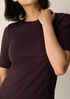 Organic Cotton Stretch Rib Crew Neck Tee