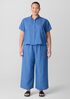 Washed Organic Linen D&eacute;lav&eacute; Wide-Leg Pant