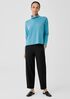Italian Cashmere Scrunch Neck Top