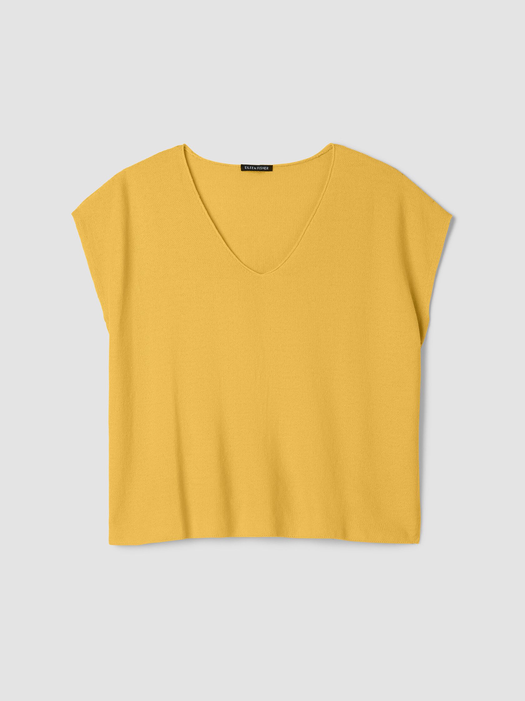 Organic Linen Cotton V-Neck Top