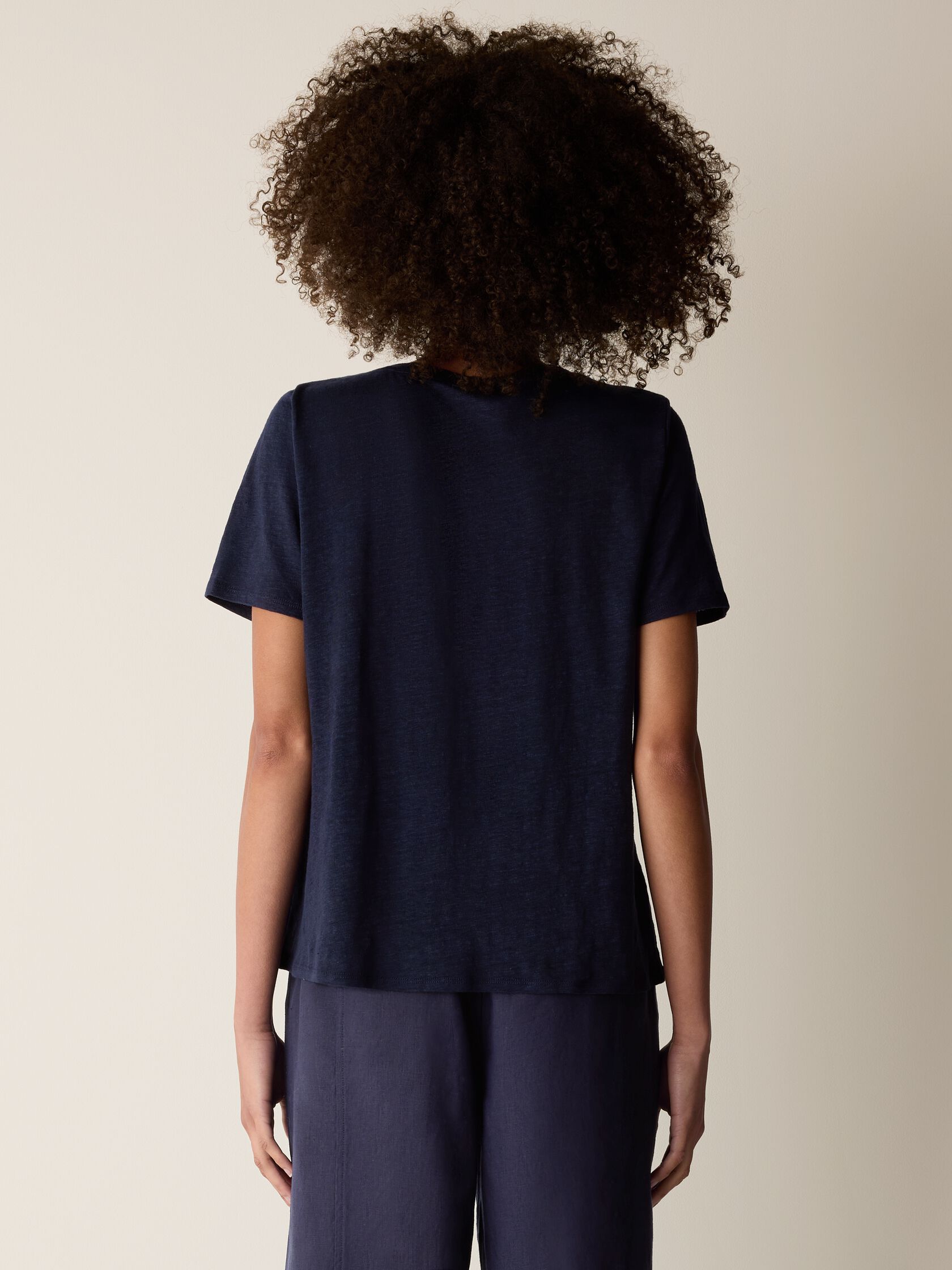 Organic Linen Jersey Crew Neck Tee