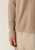 Fine Felted Wool Crew Neck Top in Regenerative Wool
