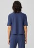 Cotton Hemp Melange Crew Neck Top