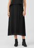 Accordion Silk Jacquard Skirt