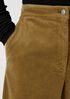 Organic Cotton Stretch Corduroy Wide-Leg Pant