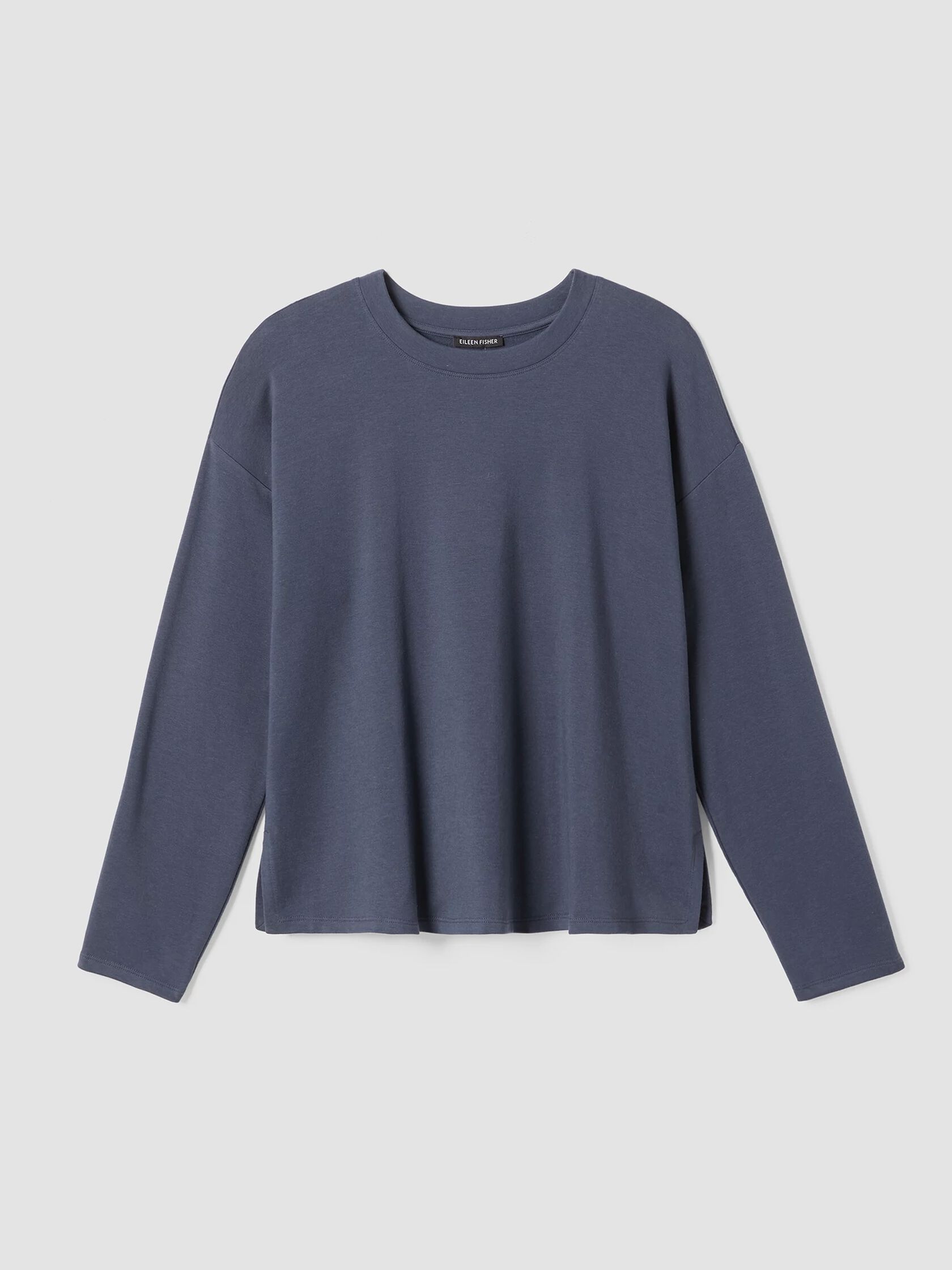 Cozy Brushed Terry Hug Crew Neck Top